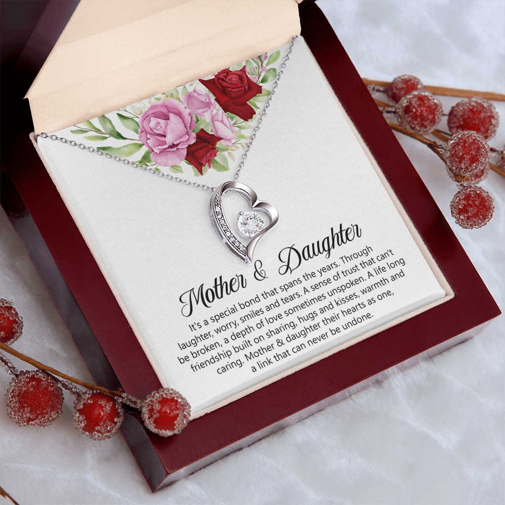 Mother & Daughters Heart Necklace Mother's Day Gift