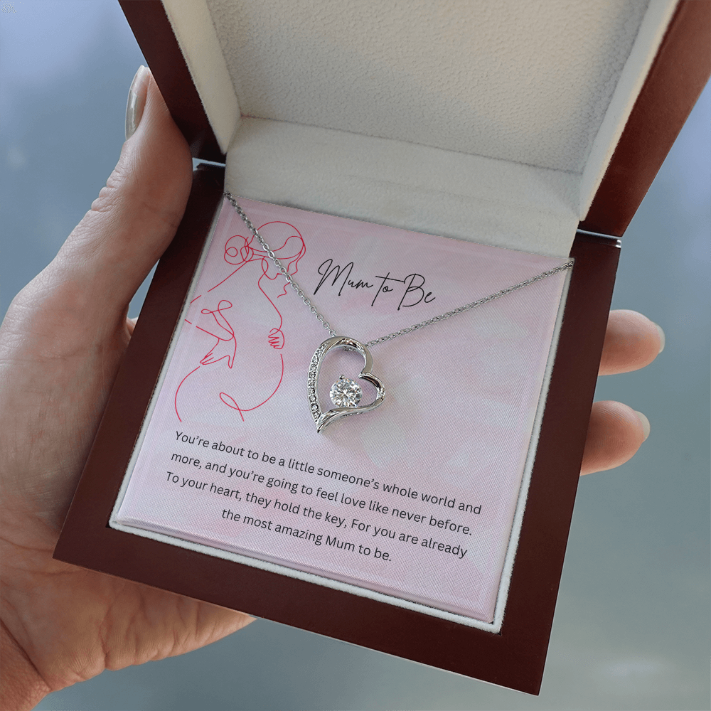 Mum to Be - Necklace Gift for New Mother Personalised Message Card