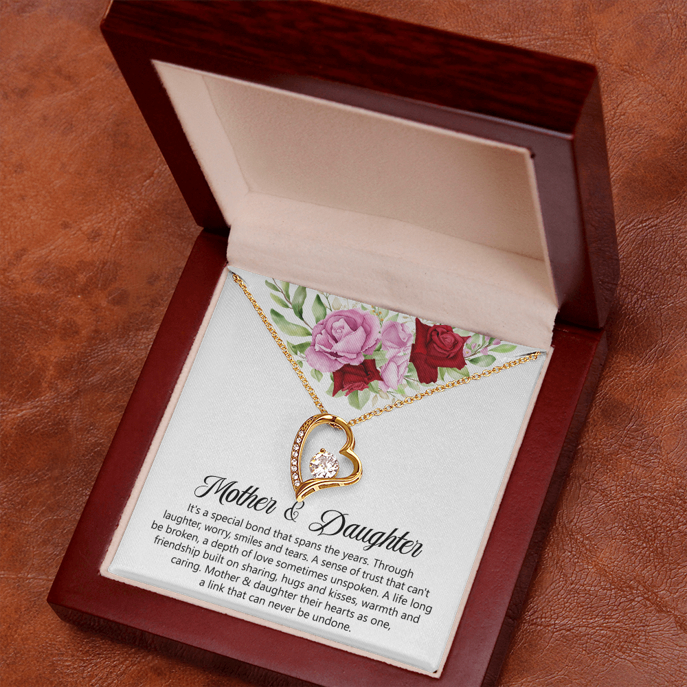 Mother & Daughters Heart Necklace Mother's Day Gift