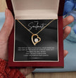 To My Soulmate Beautiful Heart Shaped Necklace, Wife girlfried, Valentines Anivversary Christmas Gift For Her