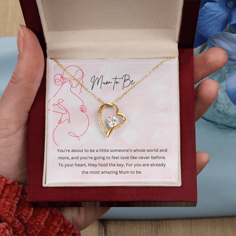 Mum to Be - Necklace Gift for New Mother Personalised Message Card