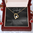 To My Soulmate Beautiful Heart Shaped Necklace, Wife girlfried, Valentines Anivversary Christmas Gift For Her