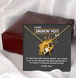 Funny Gift For Her - Sterling Silver Necklace - Smokin Hot Doe - Personalized  Hunting Themed Gift for Wife