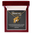 Funny Gift For Her - Sterling Silver Necklace - Smokin Hot Doe - Personalized  Hunting Themed Gift for Wife