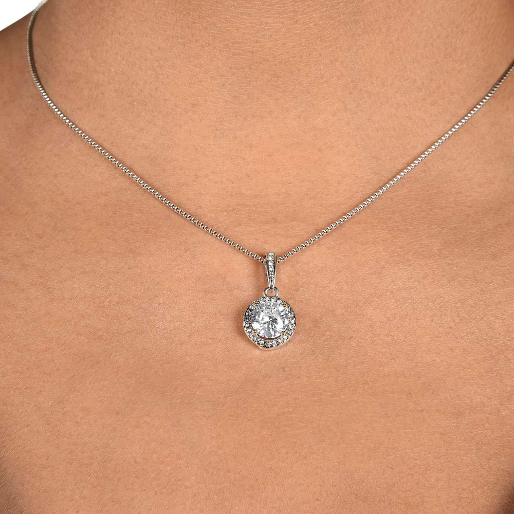 To My Daughter Love Dad - Beautiful Eternal Hope Gift Boxed Necklace