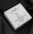 To My Daughter Love Mom - Beautiful Eternal Hope Gift Boxed Necklace