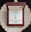 To My Daughter Love Dad - Beautiful Eternal Hope Gift Boxed Necklace