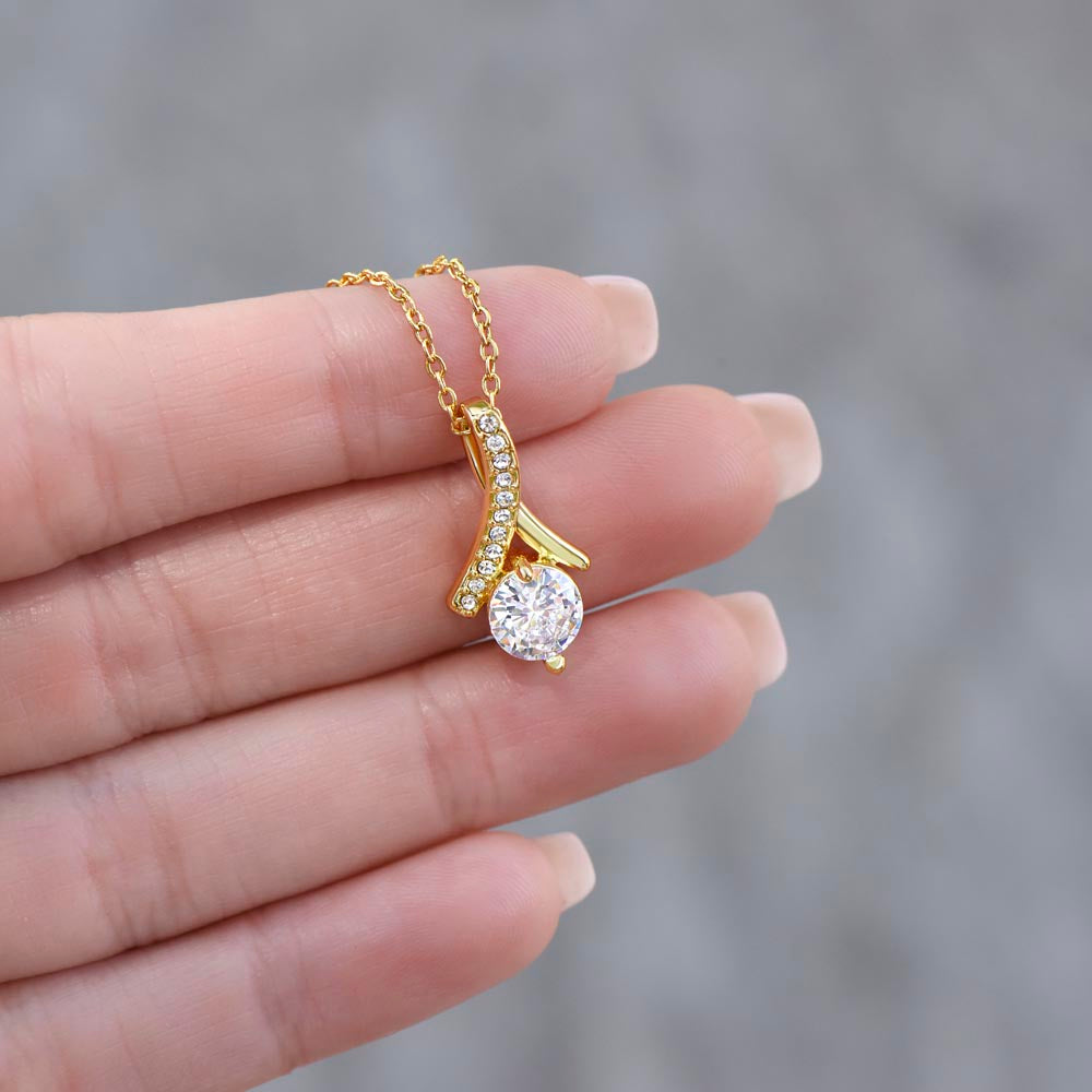 To My Mom A Beautiful Poem Necklace Gift Set