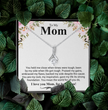 To My Mom A Beautiful Poem Necklace Gift Set