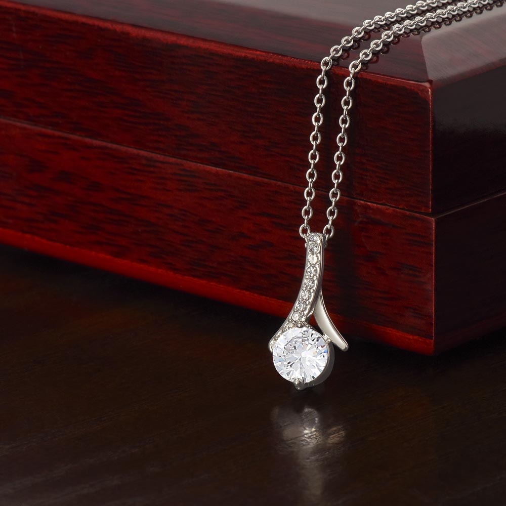 To My Mom A Beautiful Poem Necklace Gift Set