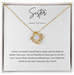 Gift For Sister - Beautiful Silver Necklace - Personalised Message Card