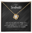 To My Soulmate - Choice of Beautiful Silver Necklaces in a Gift Box with a Custom Message Card - Gift for Her - Gift From Him