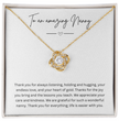To An Amazing Nanny - Necklace Gift for Grandmother - Personalised Message Card