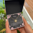 Beautiful Cherry Blossom Themed Gift Necklace For Your Mother