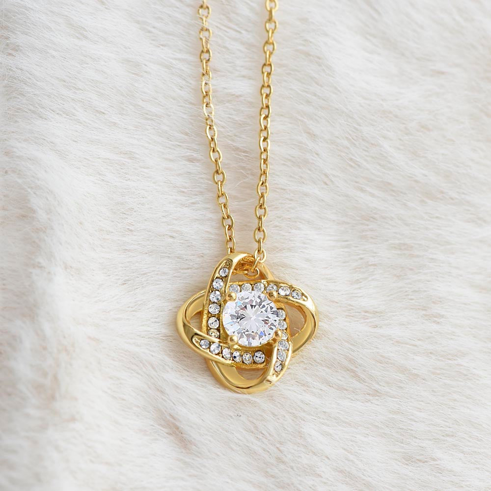 To My Gorgeous Wife Beautiful Love Knot Necklace  Gift Boxed From Husband