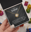 To My Soulmate - Choice of Beautiful Silver Necklaces in a Gift Box with a Custom Message Card - Gift for Her - Gift From Him