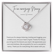 To An Amazing Nanny - Necklace Gift for Grandmother - Personalised Message Card