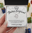 Badass Babe Choice of Silver Necklace with Personalised Message Card - Perfect Gift for Girlfriend