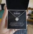 To My  Soulmate, Silver Heart Necklace, Anniversary Gift, Valentines Gift For Her. Gift For Girlfriend, Wife