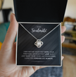 To My Soulmate - Choice of Beautiful Silver Necklaces in a Gift Box with a Custom Message Card - Gift for Her - Gift From Him