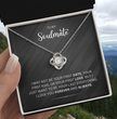 To My Soulmate - Choice of Beautiful Silver Necklaces in a Gift Box with a Custom Message Card - Gift for Her - Gift From Him