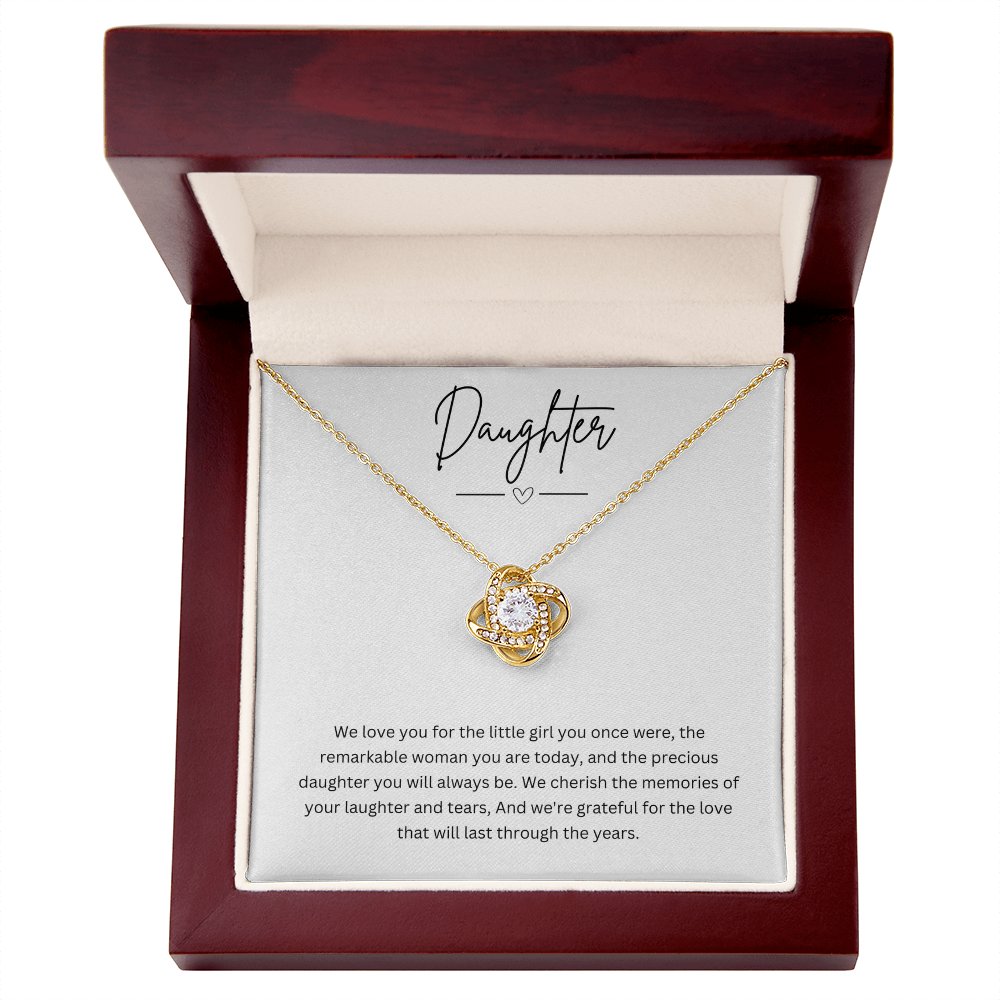 Gift For Daughter - Beautiful Silver Necklace - Minimal Design Personalised Message Card