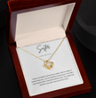 Gift For Sister - Beautiful Silver Necklace - Personalised Message Card
