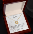 Gift For Musical Wife - Sterling Silver Love Knot Necklace - Anniversary Gift For Her