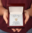 To My Gorgeous Wife Beautiful Love Knot Necklace  Gift Boxed From Husband