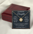 To My Beautiful Daughter Love Knot Gift Jewelry From Mom And Dad