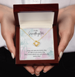 To My Granddaughter - Silver Necklace Gift from Grandparent - Personalised Message Card
