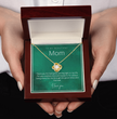 To My Beautiful Mom - Beautiful Love Knot Necklace From Son / Daughter