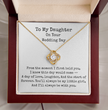 To My Daughter on Your Wedding Day Necklace, Gift for Bride from Mum or Dad