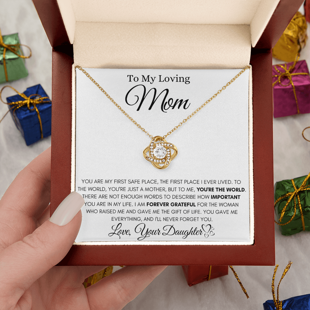 Forever Grateful Daughter Beautiful Necklace Gift For Mom