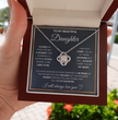 To My Beautiful Daughter Love Knot Gift Jewelry From Mom And Dad