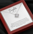 Gift For Daughter - Beautiful Silver Necklace - Minimal Design Personalised Message Card