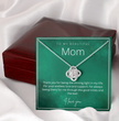 To My Beautiful Mom - Beautiful Love Knot Necklace From Son / Daughter