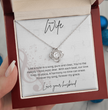 Gift For Musical Wife - Sterling Silver Love Knot Necklace - Anniversary Gift For Her