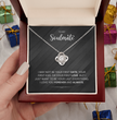 To My Soulmate - Choice of Beautiful Silver Necklaces in a Gift Box with a Custom Message Card - Gift for Her - Gift From Him