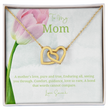 To My Mother - Choice of Beautiful Silver Necklaces in a Mahogany Gift Box with a Custom Message Card - Gift from Son / Daughter For Mum