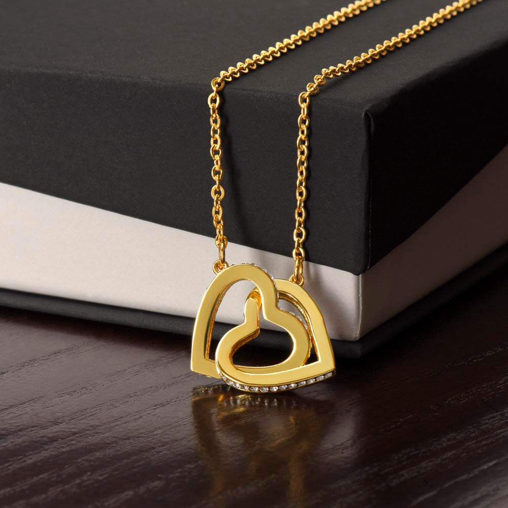 To My Beloved Mom Beautiful Interlocking Heart Gift Boxed