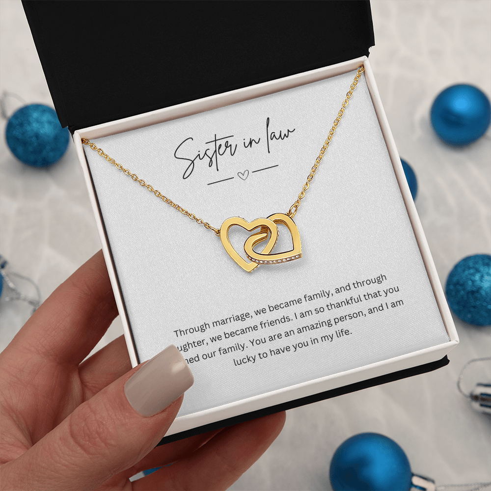 Gift For Sister-In-Law - Beautiful Silver Necklace - Personalised Message Card