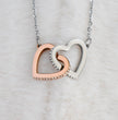 To My Mother Interlocking Heart Necklace From Son