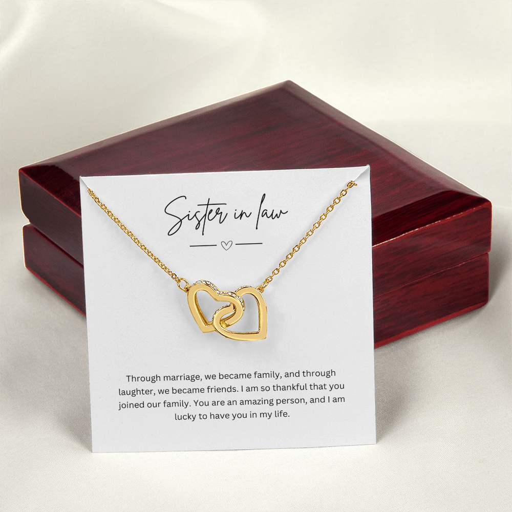 Gift For Sister-In-Law - Beautiful Silver Necklace - Personalised Message Card