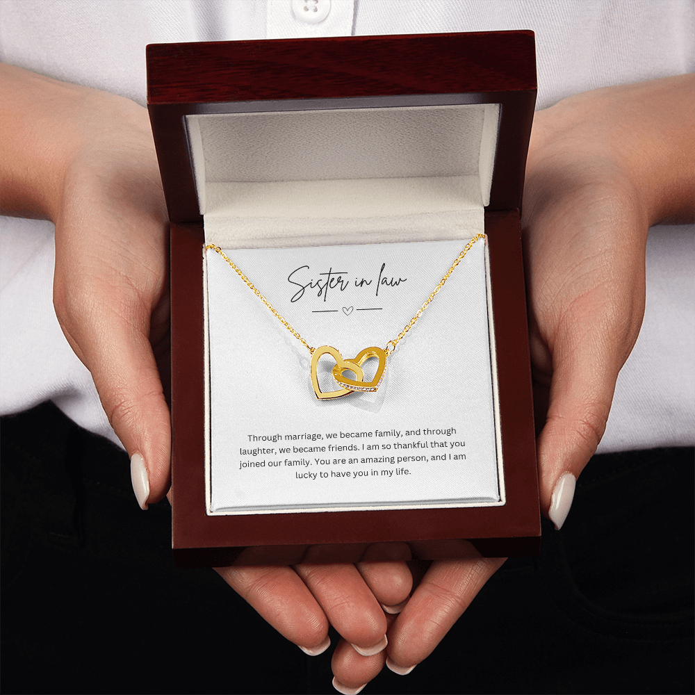 Gift For Sister-In-Law - Beautiful Silver Necklace - Personalised Message Card