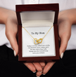 To My Mom Necklace, Wedding Gift for Mum, Mother of the Bride Gift, Family Bond Necklace, Sentimental Gift for Mum
