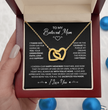 To My Beloved Mom Beautiful Interlocking Heart Gift Boxed