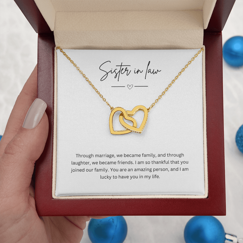 Gift For Sister-In-Law - Beautiful Silver Necklace - Personalised Message Card