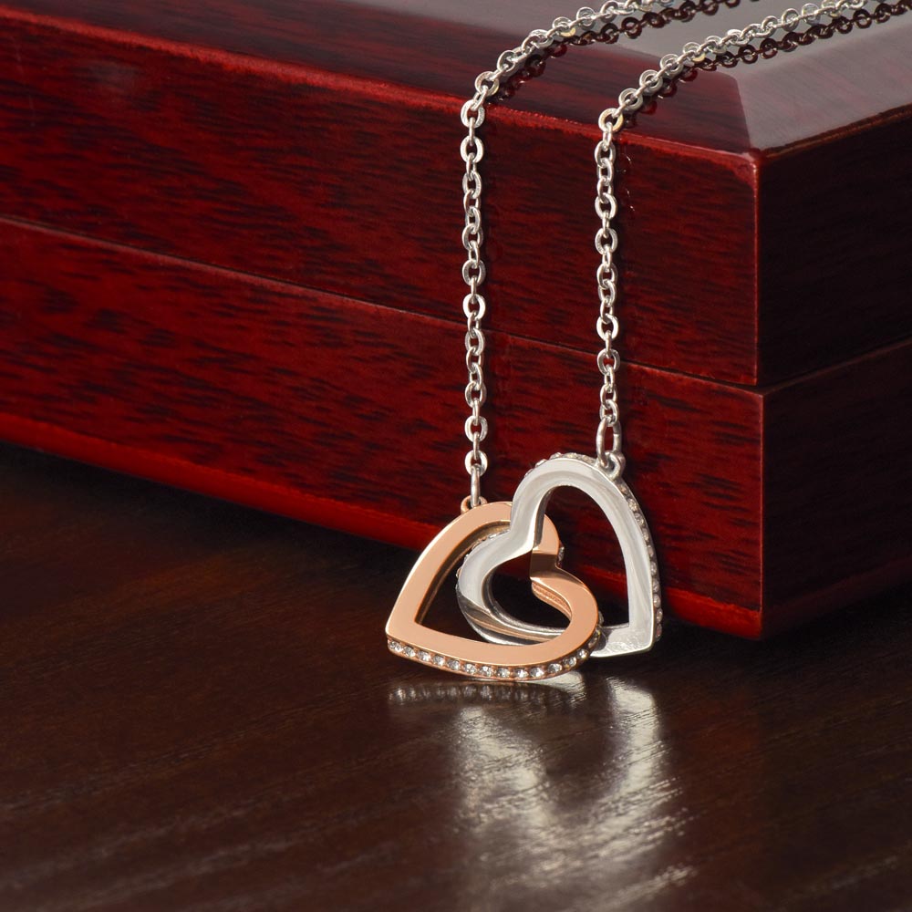 To My Beloved Mom Beautiful Interlocking Heart Gift Boxed