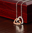 To My Beloved Mom Beautiful Interlocking Heart Gift Boxed